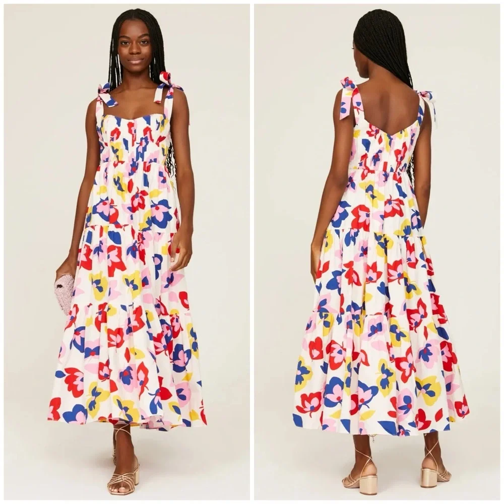 Kate Spade Summer Flowers Tiered Dress - Picture 1 of 12